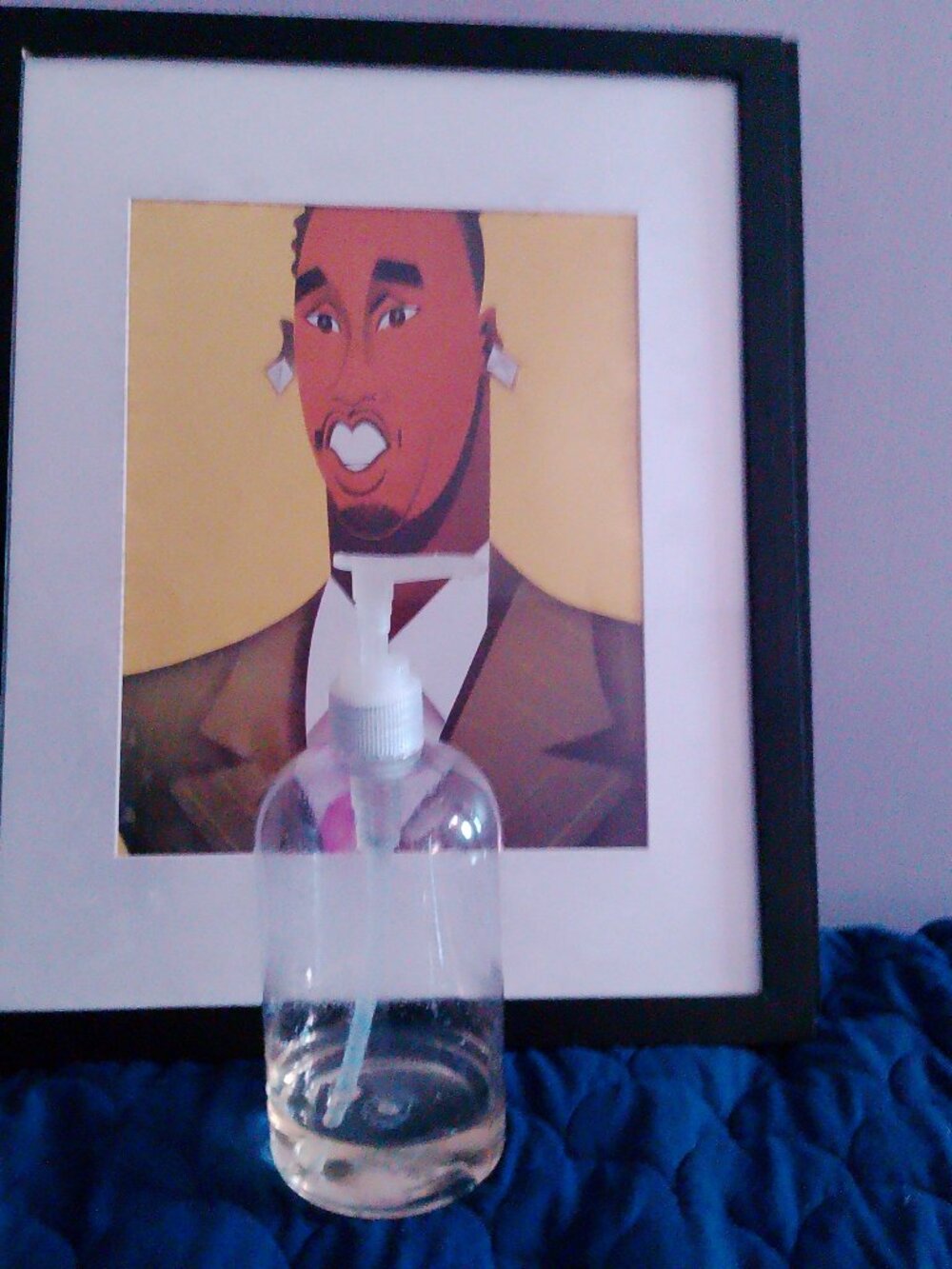 14"X12" CARICATURE OF DIDDY BY RISKO